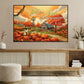 Fall For Jesus Farm Country Road Full Of Pumpkins Thanksgiving Canvas Painting, Wall Art Decor - Thanksgiving Poster Gift