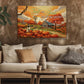 Fall For Jesus Farm Country Road Full Of Pumpkins Thanksgiving Canvas Painting, Wall Art Decor - Thanksgiving Poster Gift