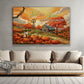 Fall For Jesus Farm Country Road Full Of Pumpkins Thanksgiving Canvas Painting, Wall Art Decor - Thanksgiving Poster Gift