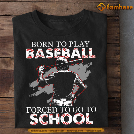 Back To School Baseball T-shirt, Born To Play Baseball, Gift For Baseball Lovers, Baseball Boys