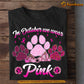 Dog T-shirt, In October We Were Pink, Gift For Dog Lovers Who Supports Breast Cancer Awareness, Dog Tees