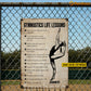 Personalized Gymnastic Metal Sign, Gymnastics Life Lessons Sport Sign, Field Decor Gift For Gymnastic Lovers