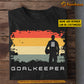 Personalized Vintage Goalkeeper T-shirt, Gift For Goalkeeper Lovers, Goalkeeper Boys