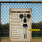 Personalized Cheerleading Metal Sign, Cheerleading Life Lessons Sport Sign, Field Decor Gift For Cheerleaders
