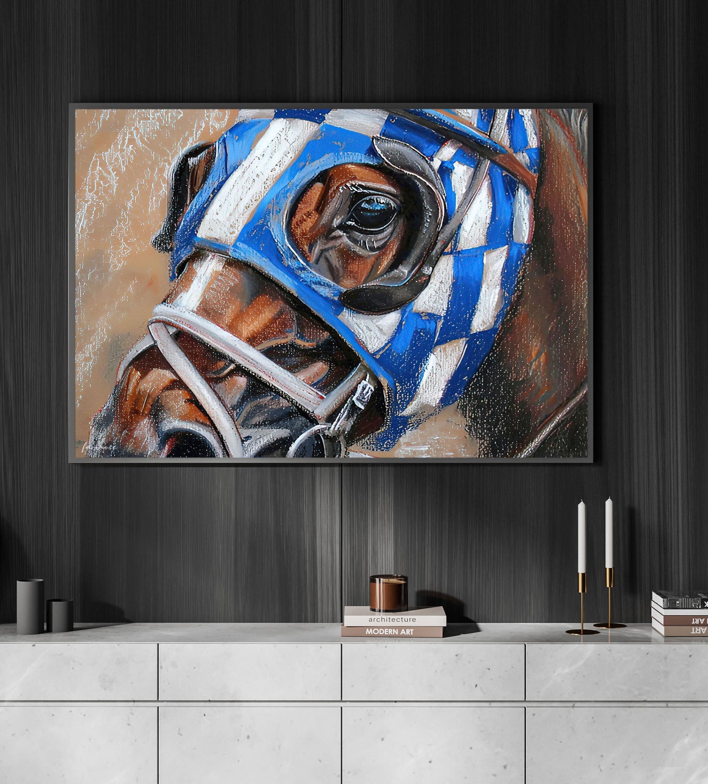 Secretariat Canvas Painting, Look At My Eyes, Horse Race Wall Art Decor, Poster Gift For Horse Racing Lovers