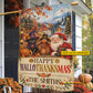Personalized Halloween Thanksgiving Christmas Horse Garden & House Flag, Happy HalloThanksMas Yard Flag, 3 Seasons In 1 Flag Gift