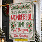 Personalized Christmas Family Garden & House Flag, It’s The Most Wonderful Time Of The Year Yard Flag, Xmas Gift