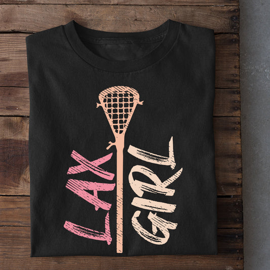 Lacrosse T-shirt, Lax Girl, Gift For Lacrosse Lovers, Lacrosse Players