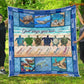 Turtle Blanket, God Says You Are Unique Special Lovely Strong Fleece Blanket - Sherpa Blanket Gift For Turtle Lover, Turtle Owners