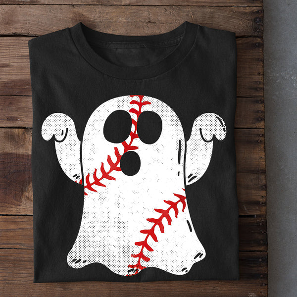 T-Shirt Halloween Baseball Fantôme - Design Glow Swing - Unisexe, Coupe Classique