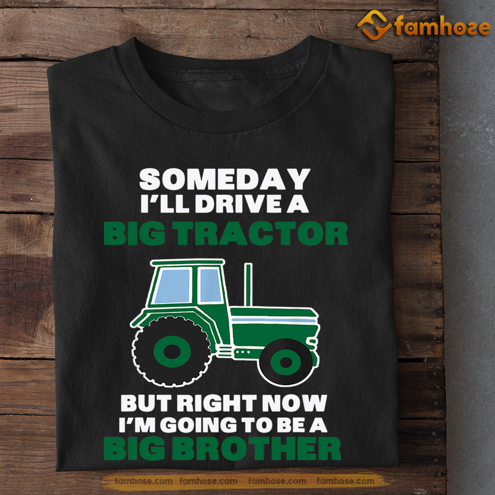 Funny Tractor Kids T-shirt, Someday I'll Drive A Big Tractor, Back To School Gift For Tractor Kids Boys And Girls