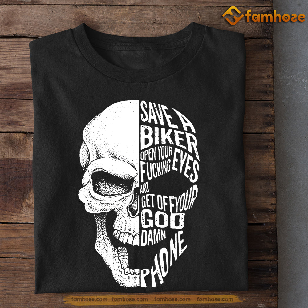 Biker T-shirt, Save A Biker Get Off Your God, Gift For Motorcycle Lovers, Biker Tees