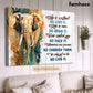 Elephant Poster/Canvas, Life Is Short So Live It Live Is Rare So Grab It, Elephant Canvas Wall Art, Poster Gift For Elephant Lovers