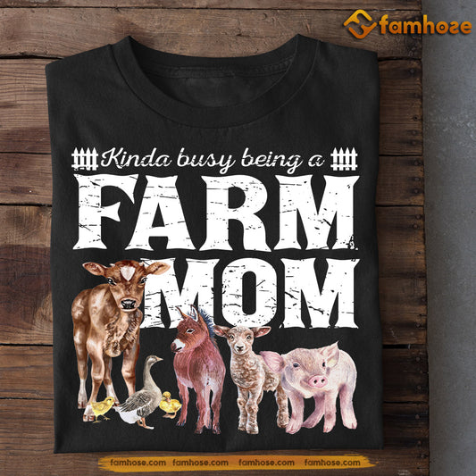 Funny Mother's Day Farm T-shirt, Farm Mom Farm Animals, Gift For Farmer Lovers, Farmer Tees