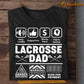 Funny Lacrosse T-shirt, Lacrosse Dad Scan For Payment, Father's Day Gift For Lacrosse Lovers, Lacrosse Players