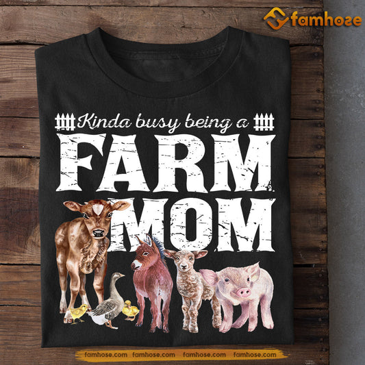 Funny Mother's Day Farm T-shirt, Farm Mom Farm Animals, Gift For Farmer Lovers, Farmer Tees