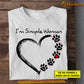 Personalized Dog T-shirt, I'm A Simple Woman, Mother's Day Gift For Dog Lovers, Dog Tees, Dog Owners