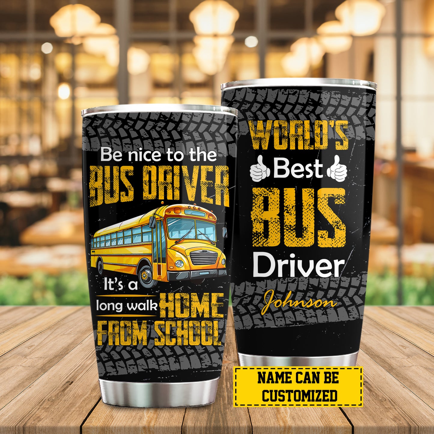 Interesting Personalized Bus Driver Stainless Steel Tumbler, World's Best Bus Driver Tumbler Gifts For Bus Driver Lovers