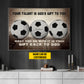 Personalized Soccer Canvas Painting, Your Talent Is God's Gift To You, Sports Quotes Wall Art Decor, Poster Gift For Soccer Lovers, Soccer Players