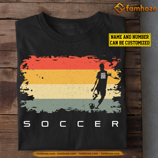 Personalized Vintage Soccer T-shirt, My Favorite Sports, Gift For Soccer Lovers, Soccer Boys