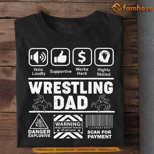 Funny Wrestling T-shirt, Wrestling Dad Scan For Payment, Father's Day Gift For Wrestling Lovers, Wrestling Players