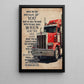 Smile When You're Sad Love What You Had, Motivational Trucker Canvas Painting, 18 Wheeler Quotes Wall Art Decor, Poster Gift For Truck Drivers