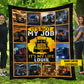 Personalized Trucker Blanket, It's Not My Job It's My Life, Trucker Fleece Blanket - Sherpa Blanket, Gift For Trucker Lovers