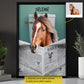 Funny Personalized Horse Bathroom Canvas Painting, Horse Read News Toilet Wall Art Decor, Restroom Poster Gift For Horse And Book Lovers