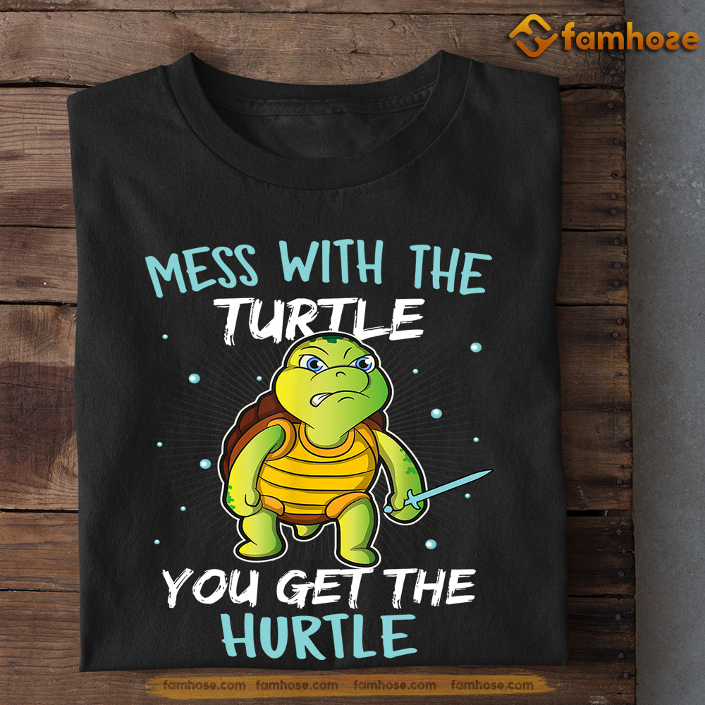 Cool Turtle T-shirt, Mess With The Turtle You Get The Hurtle, Gift For Turtle Lovers, Turtle Tees