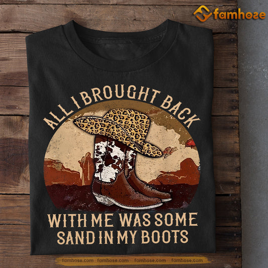 Cowboy T-shirt, All I Brought Back With Me, Gift For Cowboy Lovers, Horse Tees, Rodeo Tees