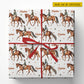 Personalized Dressage Rider Wrapping Paper, A Very Merry Horse Girl Wrapping Paper Rolls, Gift Wrap For Equestrian, Horse Lover