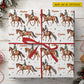 Personalized Dressage Rider Wrapping Paper, A Very Merry Horse Girl Wrapping Paper Rolls, Gift Wrap For Equestrian, Horse Lover