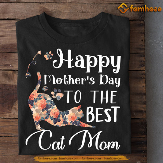 Cat T-shirt, Happy Mother's Day To The Best Cat Mom, Mother's Day Gift For Cat Lovers, Cat Owners, Cat Tees