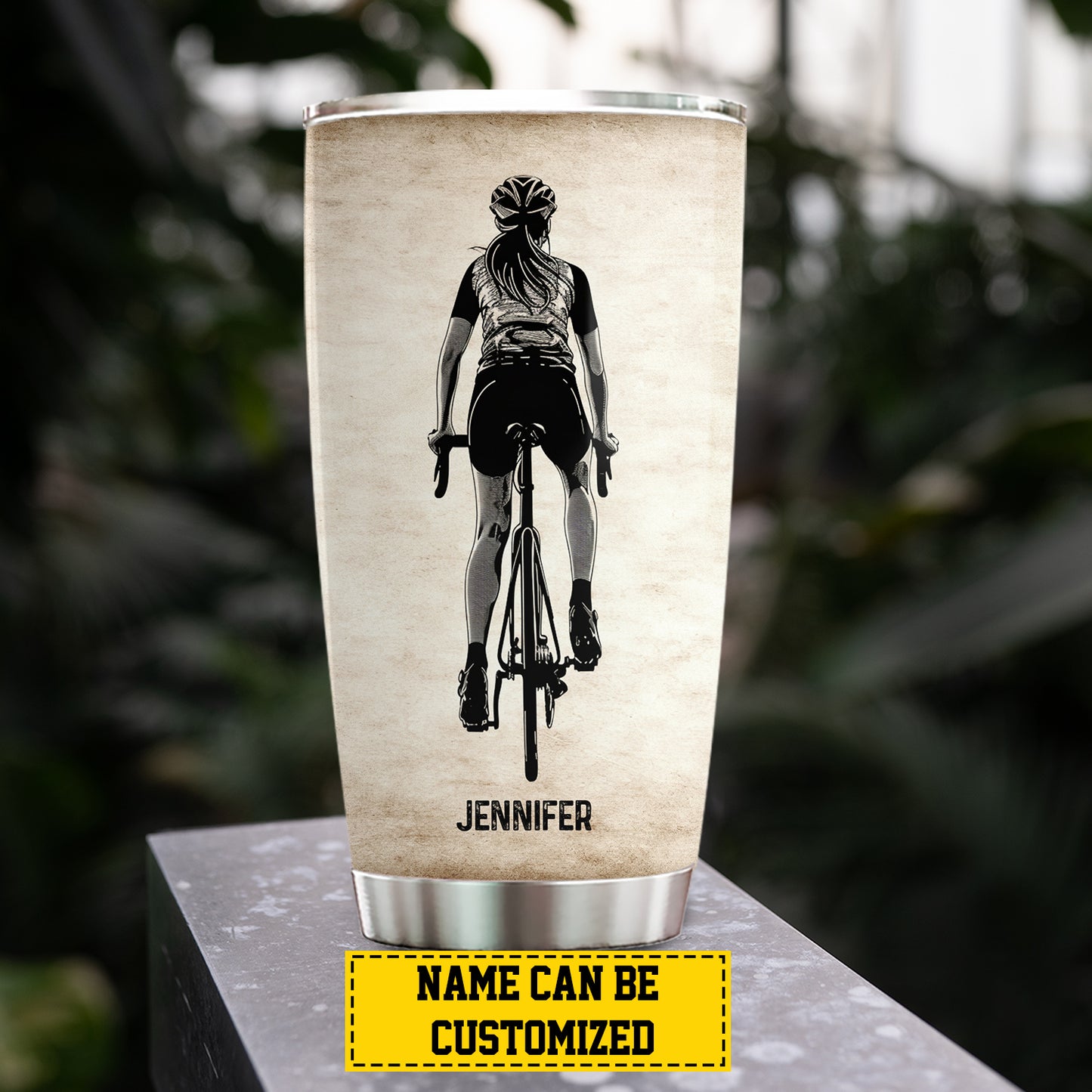 Personalized Cycling Girl Tumbler, Cycling Life Lessons, Sports Stainless Steel Tumbler, Travel Mug Tumblers Gift For Cycling Lovers