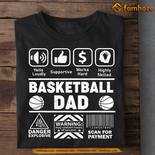 Basketball T-shirt, Basketball Dad Scan For Payment, Father's Day Gift For Basketball Lovers, Basketball Players