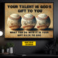 Personalized Baseball Canvas Painting, Your Talent Is God's Gift To You, Sports Quotes Wall Art Decor, Poster Gift For Baseball Lovers, Baseball Players