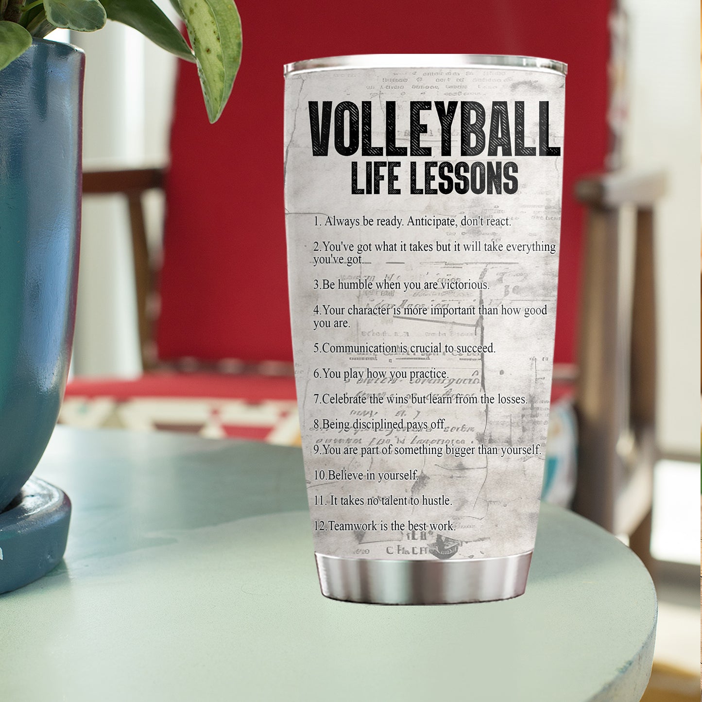 Personalized Volleyball Tumbler, Sports Stainless Steel Tumbler, Travel Mug Tumblers Gift For Volleyball Girls