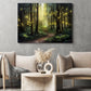Fireflies In The Enchanted Forest Canvas Painting, Mystery Wall Art Decor - Magic Forest Poster Gift