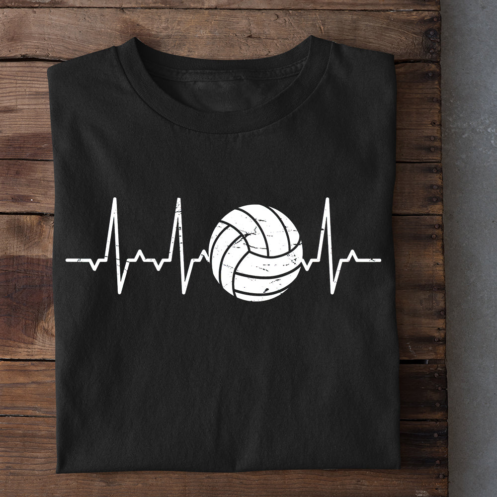 Volleyball T-shirt, Volleyball Is My Heartbeat, Gift For Volleyball Lovers, Volleyball Players