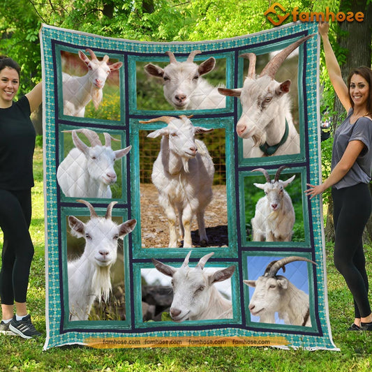 Goat Blanket, Little Goat Togethe Goat Fleece Blanket - Sherpa Blanket Gift For Goat Lover