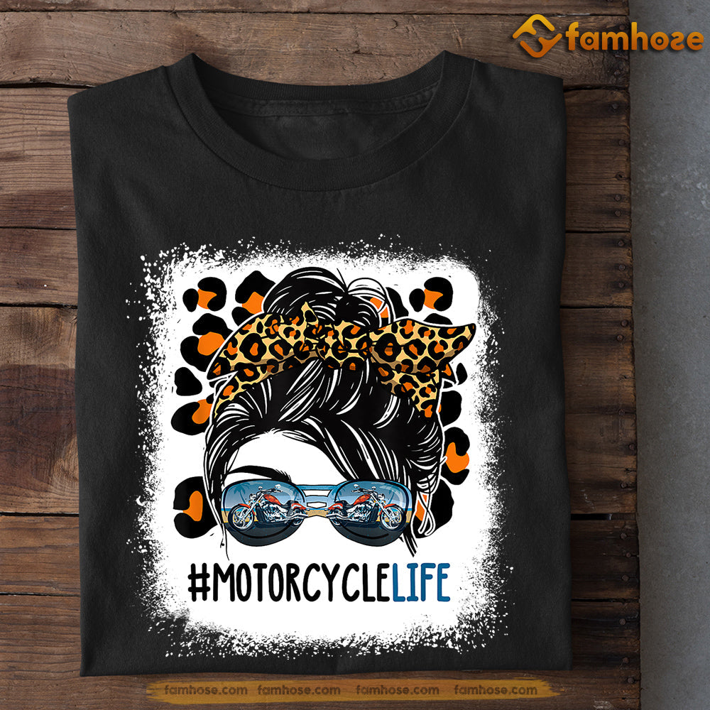 Biker T-shirt, Motorcycle Life, Gift For Motorcycle Lovers, Gift For Girls Biker, Biker Tees