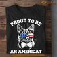 July 4th Cool Cat T-shirt, Proud To Be An Americat, Independence Day Gift For Cat Lovers, Cat Owners, Cat Tees