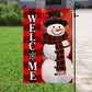 Snowman Welcome To My Home, Snowman Xmas Garden Flag & House Flag, Christmas Flag Gift For Snowman Lovers