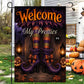 Vintage Halloween Welcome My Pretties Garden & House Flag, Witch Legs Yard Flag Spooky Season Gift For Witch Lover
