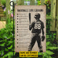 Personalized Baseball Life Lessons Garden Flag, Sports Outdoor Decor, Yard Decor Gift For Baseball Lovers, Baseball Boys