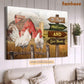 Chicken Poster & Canvas, Be Joyful Pray Always Give Thanks, Chicken Canvas Wall Art, Poster Gift For Chicken Lovers