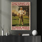 Funny Golf Canvas Painting, That's What I Do, Funny Quotes Wall Art Decor, Poster Gift For Beer Lovers, Golf Players