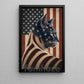 July 4th Cat USA Flag Canvas Painting, Spirit Of America Cat Wall Art Decor, Independence Day Poster Gift For Cat Lover