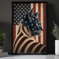 July 4th Cat USA Flag Canvas Painting, Spirit Of America Cat Wall Art Decor, Independence Day Poster Gift For Cat Lover