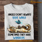 Funny Cat T-shirt, Angels Don't Always Have Wings Sometimes They Have Whiskers, Gift For Cat Lovers, Cat Owners, Cat Tees